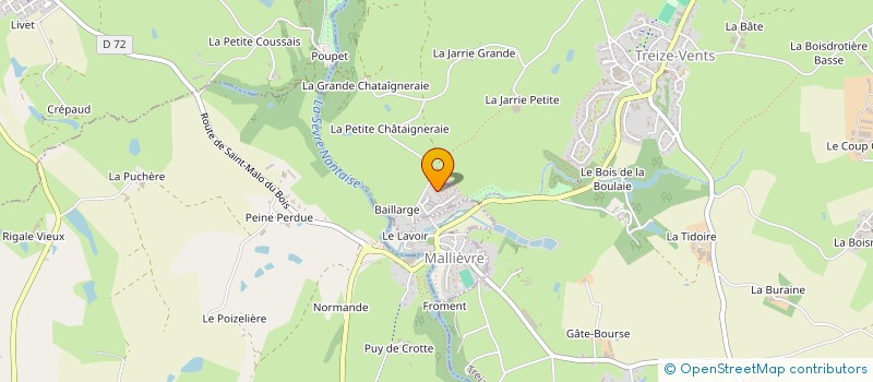 localisation de l'entreprise MADAME KETTY BRUNELLIERE  TREIZE-VENTS