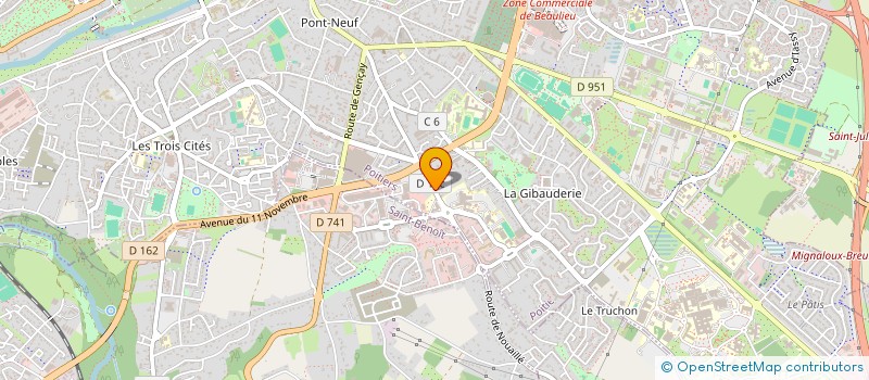 localisation de l'entreprise MADAME KETTY LAGIER à POITIERS