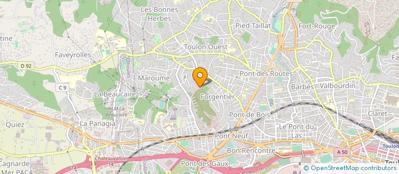 localisation de l'entreprise MADAME KETTY MAUREL  TOULON