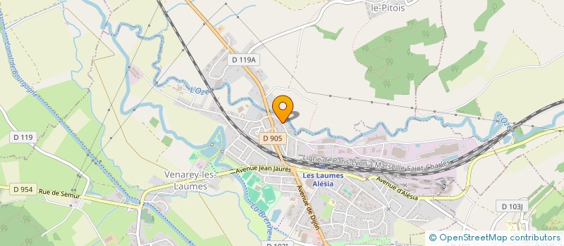 localisation de l'entreprise MADAME KETTY MULLER  VENAREY-LES-LAUMES