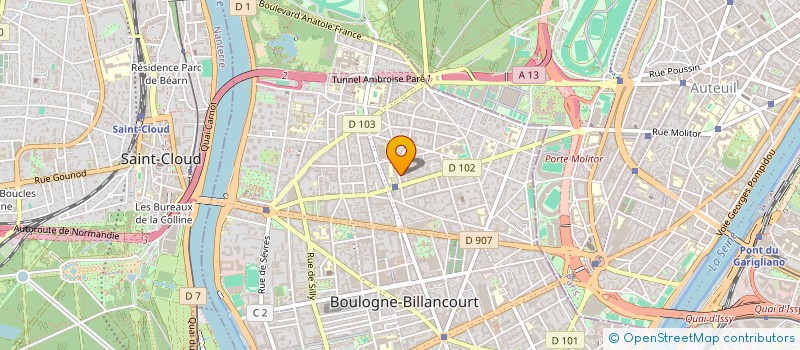 localisation de l'entreprise MADAME KETTY PLACENTI à BOULOGNE-BILLANCOURT