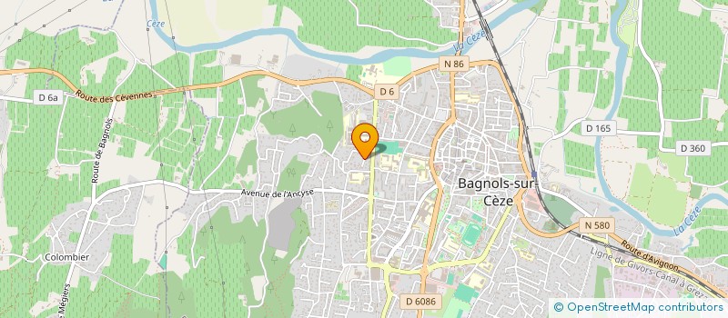 localisation de l'entreprise MADAME KETTY STINFLIN  BAGNOLS-SUR-CEZE