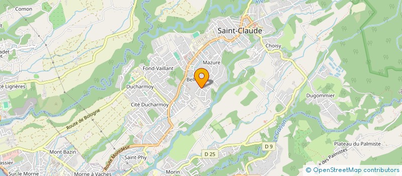 localisation de l'entreprise MADAME KETY VALSAINT-LAFRANQUE à SAINT-CLAUDE
