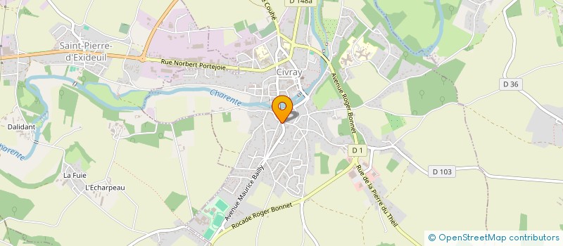 localisation de l'entreprise MADAME KEVANNE WHARMBY  CHARROUX