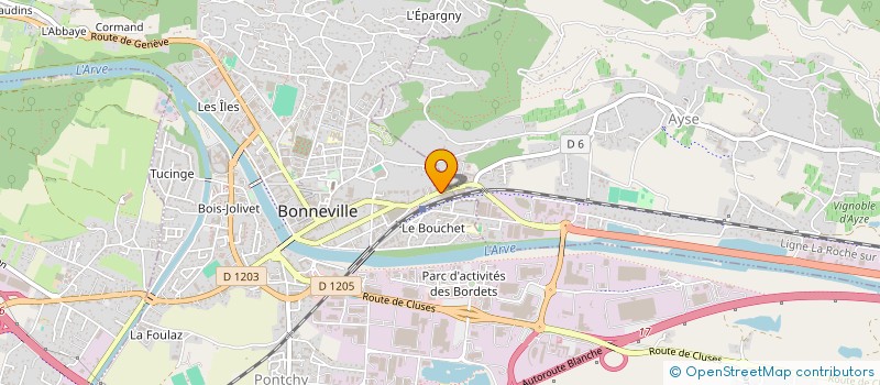 localisation de l'entreprise MADAME KEVIRA FEKOM  BONNEVILLE