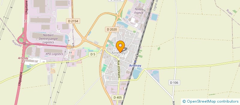 localisation de l'entreprise MADAME KEYLA PETRIS à ARTENAY