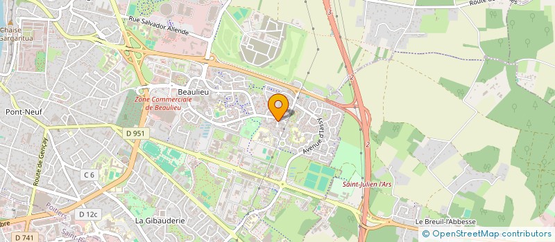 localisation de l'entreprise MADAME KEZIAH KEMMAZE  POITIERS