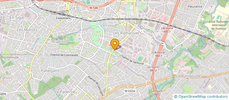 localisation de l'entreprise MADAME KHADICHAT GICHLERKHAYEVA à COLOMIERS