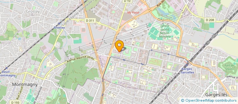 localisation de l'entreprise MADAME KHADIDIA SOUMARE  SARCELLES