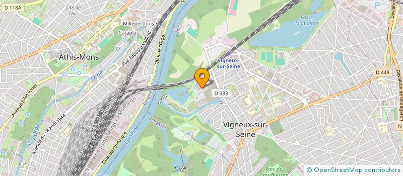 localisation de l'entreprise MADAME KHADIDIATOU BAKHOUM  VIGNEUX-SUR-SEINE