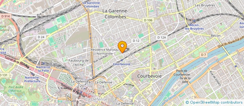 localisation de l'entreprise MADAME KHADIDIATOU KEBE à COURBEVOIE