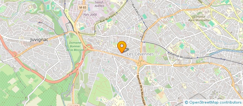 localisation de l'entreprise MADAME KHADIDJA AISSAHINE à MONTPELLIER