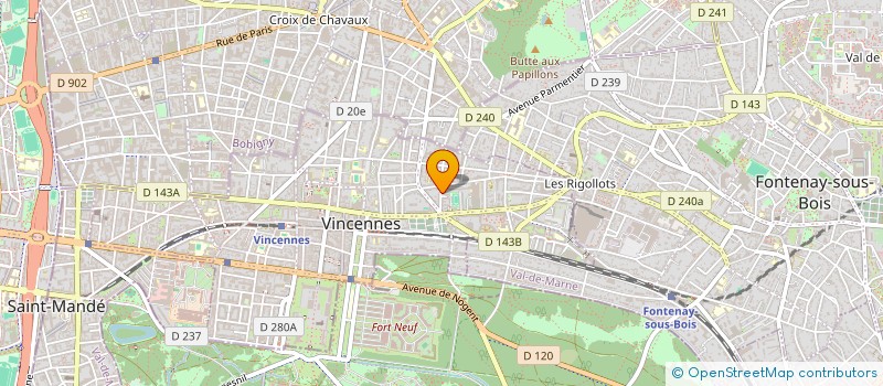 localisation de l'entreprise MADAME KHADIDJA BAHLOUL CHERIFI  VINCENNES