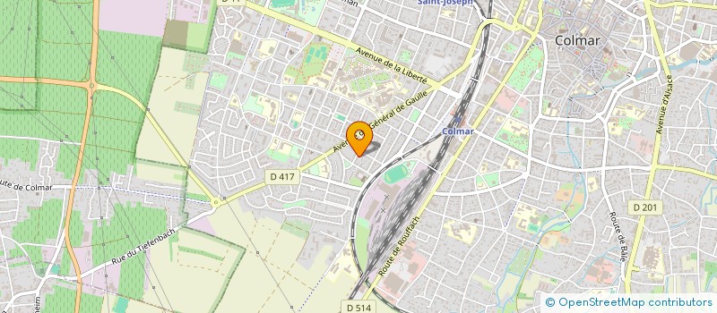 localisation de l'entreprise MADAME KHADIDJA BENZERGA  COLMAR