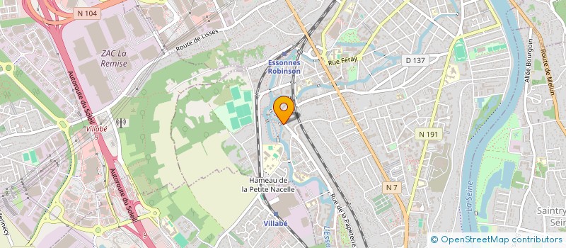 localisation de l'entreprise MADAME KHADIDJA BIA  CORBEIL-ESSONNES