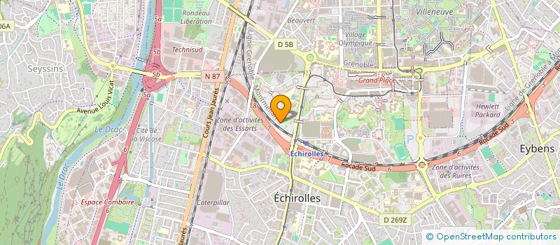 localisation de l'entreprise MADAME KHADIDJA BOUALEM  ECHIROLLES