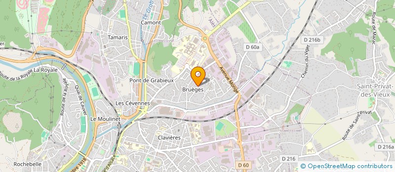 localisation de l'entreprise MADAME KHADIDJA DJERFAF  ALES