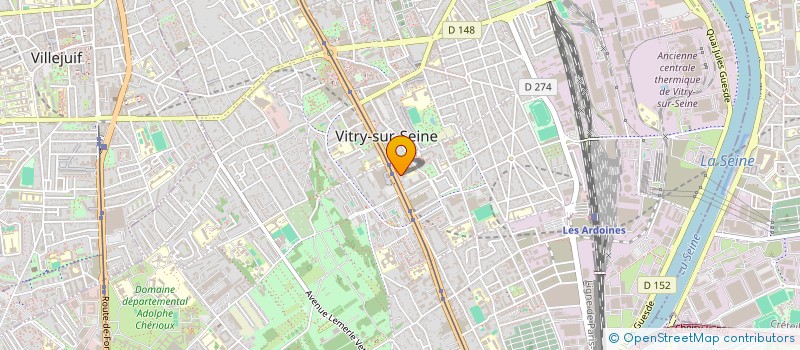 localisation de l'entreprise MADAME KHADIDJA DOUCOURE  VITRY-SUR-SEINE