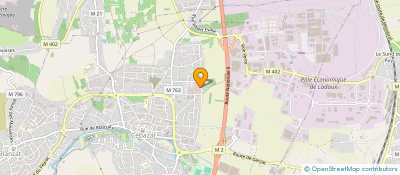 localisation de l'entreprise MADAME KHADIDJA EL FEROUAH  CEBAZAT