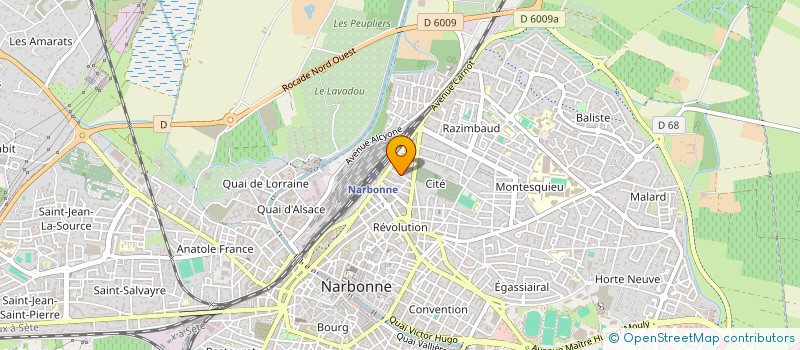 localisation de l'entreprise MADAME KHADIDJA HATTOUTI à NARBONNE