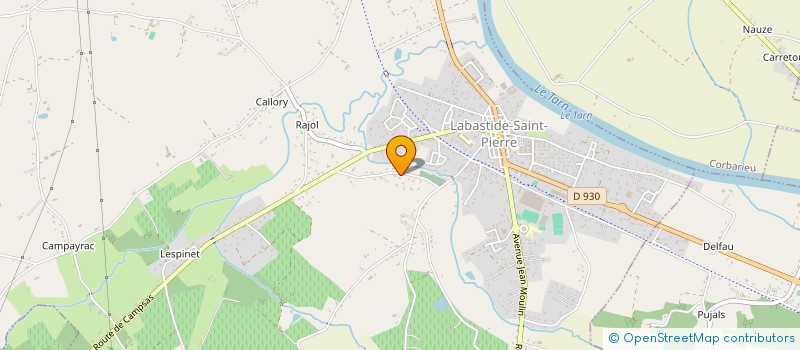 localisation de l'entreprise MADAME KHADIDJA LAMA  LABASTIDE-SAINT-PIERRE