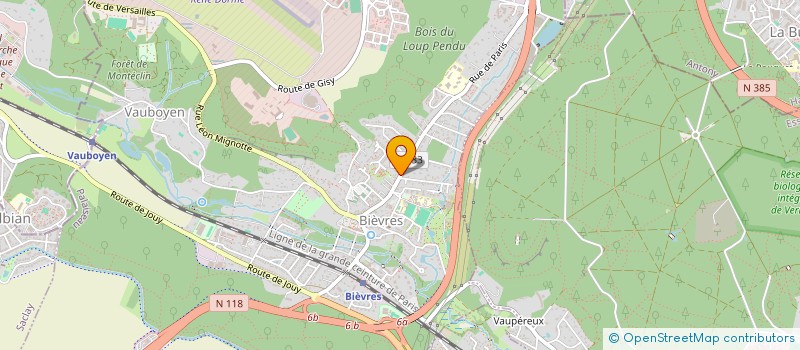 localisation de l'entreprise MADAME KHADIDJA LAOUICHI  BIEVRES