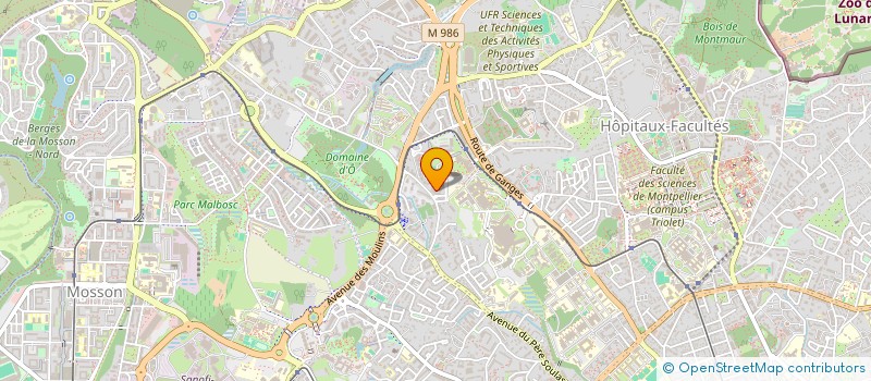 localisation de l'entreprise MADAME KHADIDJA MEGUELATI à MONTPELLIER