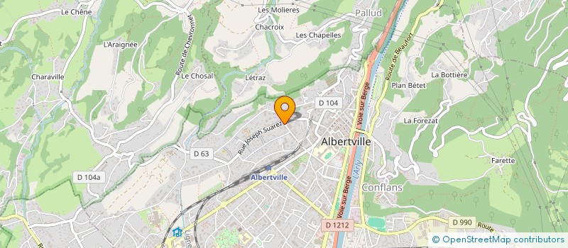 localisation de l'entreprise MADAME KHADIDJA NAJA  ALBERTVILLE