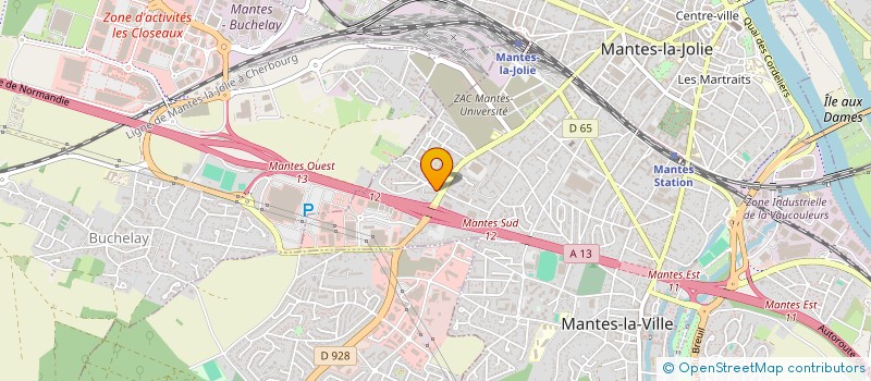 localisation de l'entreprise MADAME KHADIHJA BABADA  MANTES-LA-VILLE