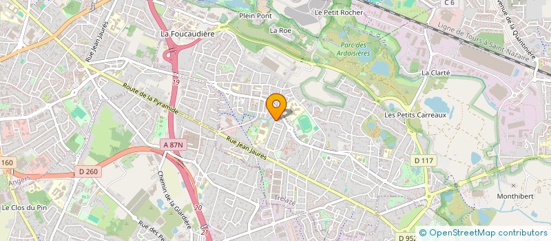 localisation de l'entreprise MADAME KHADIJA ABGAR  TRELAZE