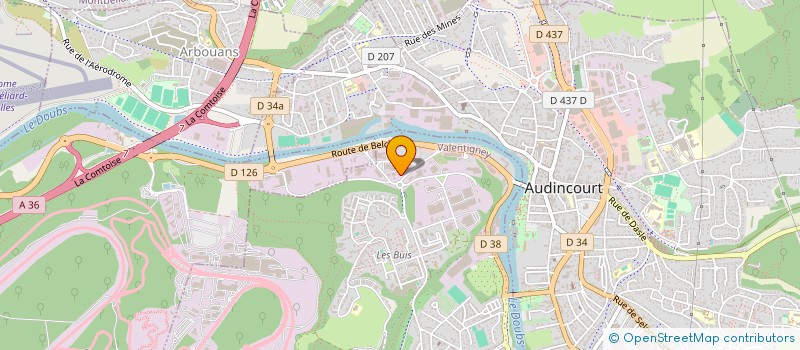 localisation de l'entreprise MADAME KHADIJA ACHIQ  VALENTIGNEY