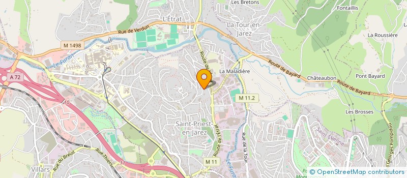 localisation de l'entreprise MADAME KHADIJA BENKHALEK  SAINT-PRIEST-EN-JAREZ