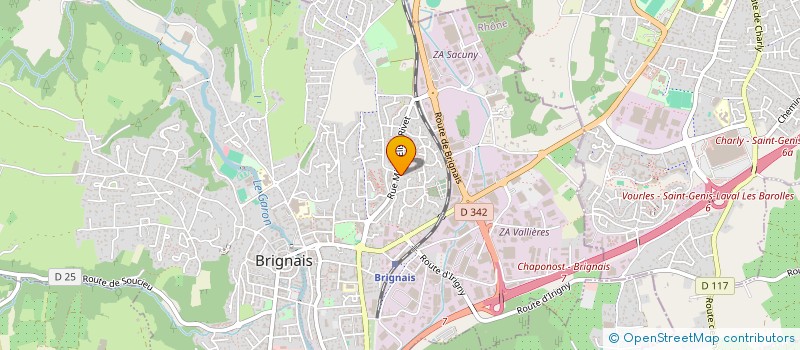 localisation de l'entreprise MADAME KHADIJA BERRABAH  BRIGNAIS