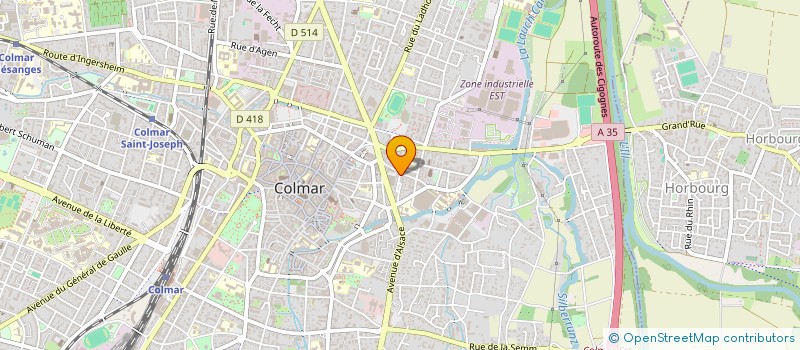 localisation de l'entreprise MADAME KHADIJA BOUTAHRI  COLMAR