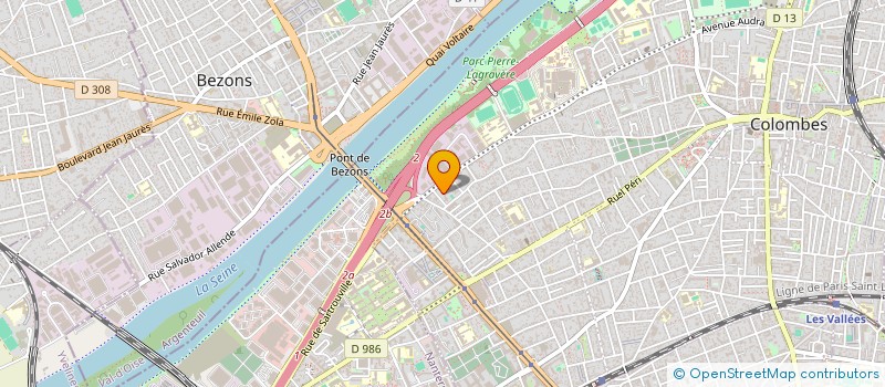 localisation de l'entreprise MADAME KHADIJA CASSET  COLOMBES