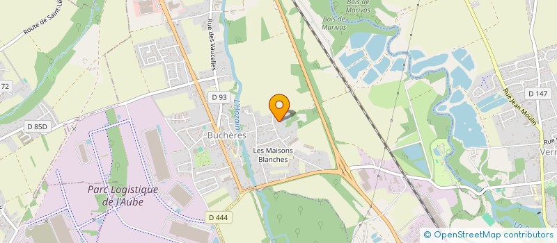 localisation de l'entreprise MADAME KHADIJA CHABI  BUCHERES