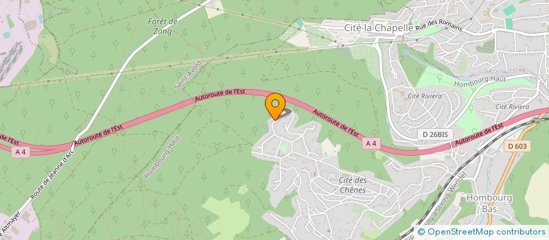 localisation de l'entreprise MADAME KHADIJA CHATAF  HOMBOURG-HAUT