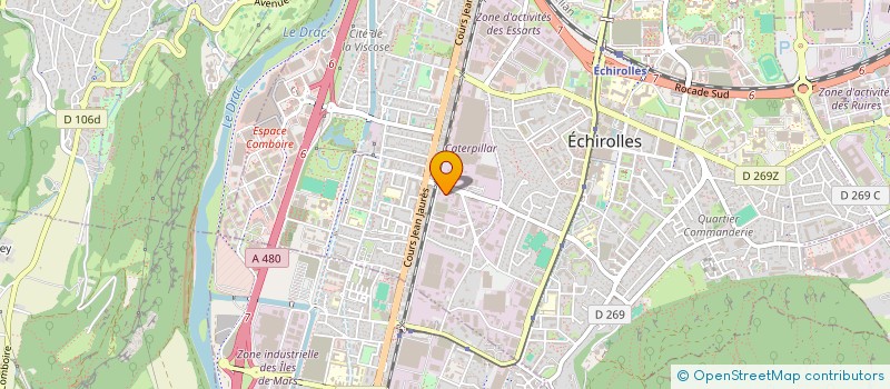 localisation de l'entreprise MADAME KHADIJA EL ABED  ECHIROLLES