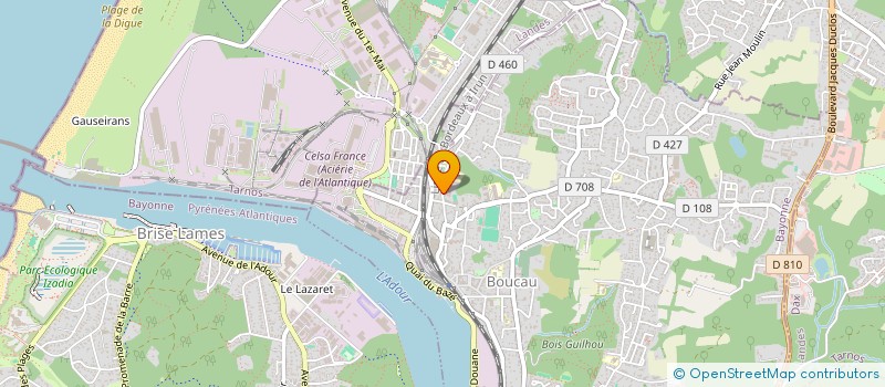 localisation de l'entreprise MADAME KHADIJA EL ANSSARI RGAIBI  BOUCAU