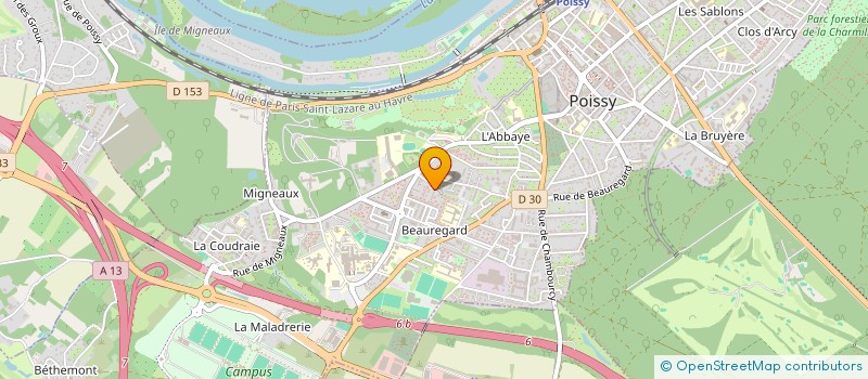 localisation de l'entreprise MADAME KHADIJA EL AOUAD  POISSY