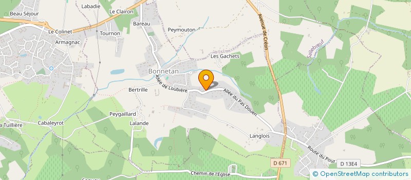 localisation de l'entreprise MADAME KHADIJA EL HAOUCHI  POMPIGNAC