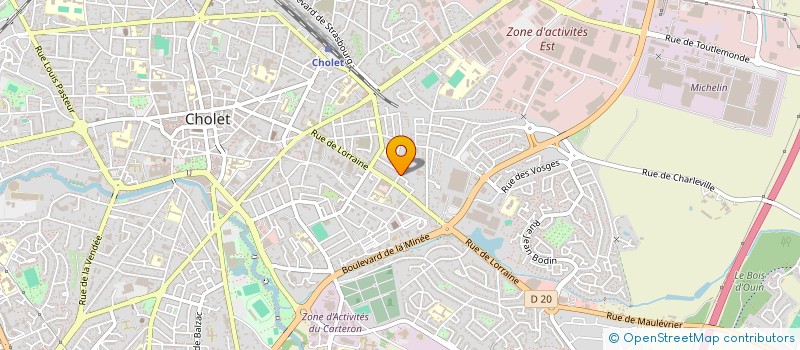 localisation de l'entreprise MADAME KHADIJA EL MAJINI à CHOLET