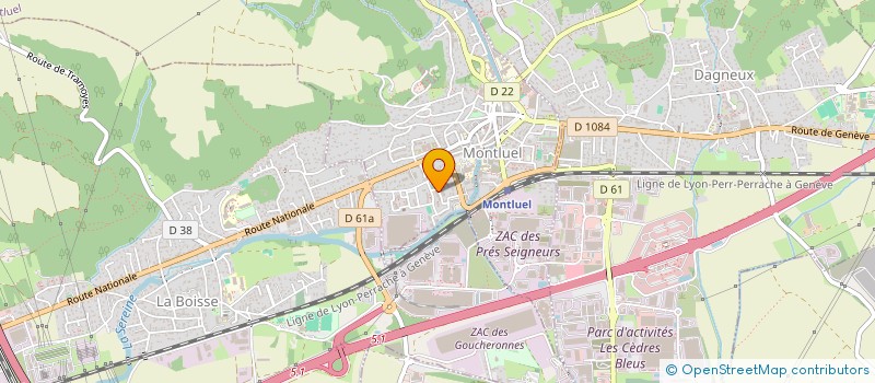 localisation de l'entreprise MADAME KHADIJA EL WAHID  MONTLUEL