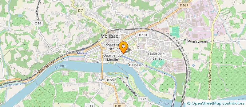 localisation de l'entreprise MADAME KHADIJA ES SAOUDY  MOISSAC