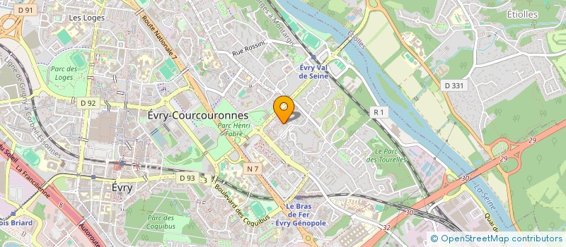 localisation de l'entreprise MADAME KHADIJA GENET  EVRY-COURCOURONNES