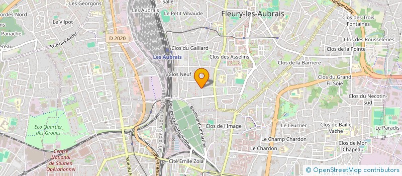 localisation de l'entreprise MADAME KHADIJA GUARROUJ à FLEURY-LES-AUBRAIS