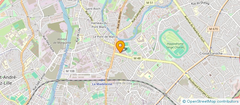 localisation de l'entreprise MADAME KHADIJA HANOUN à MARCQ-EN-BARŒUL