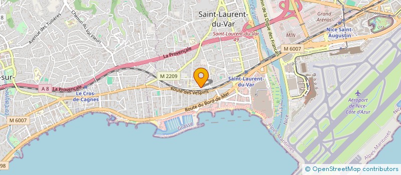 localisation de l'entreprise MADAME KHADIJA HARTI à SAINT-LAURENT-DU-VAR