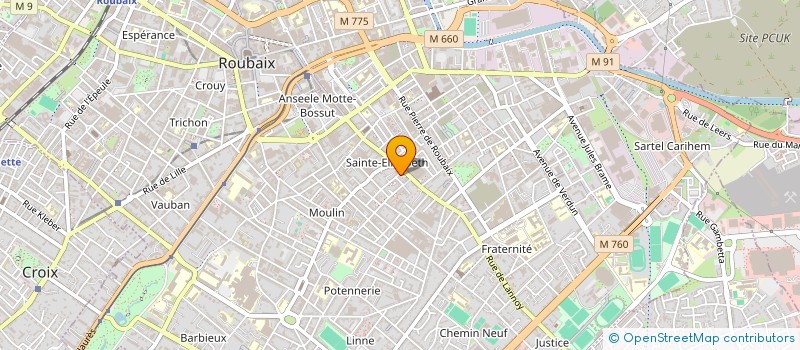 localisation de l'entreprise MADAME KHADIJA HARTI  ROUBAIX