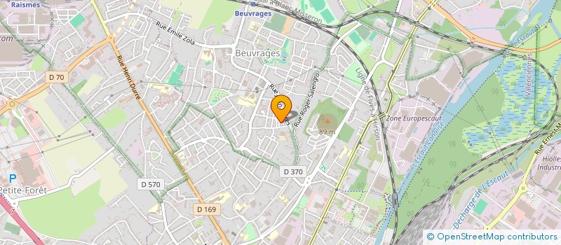 localisation de l'entreprise MADAME KHADIJA KADDOURI  BEUVRAGES